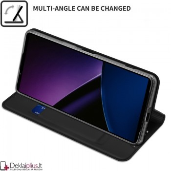 Dux Ducis Skin Pro dirbtinės odos dėklas - juodas (Sony Xperia 1 VI) Dux Ducis Skin Pro dirbtinės odos dėklas - juodas (Sony Xperia 1 VI)